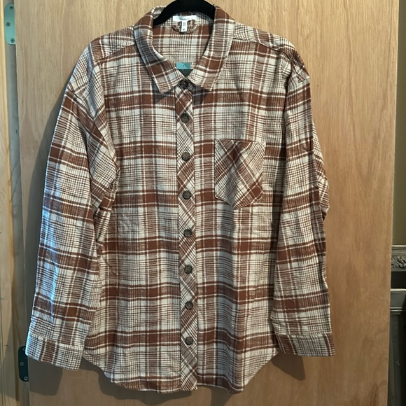 Maurices Tops - Super Soft Fall Flannel Oversized